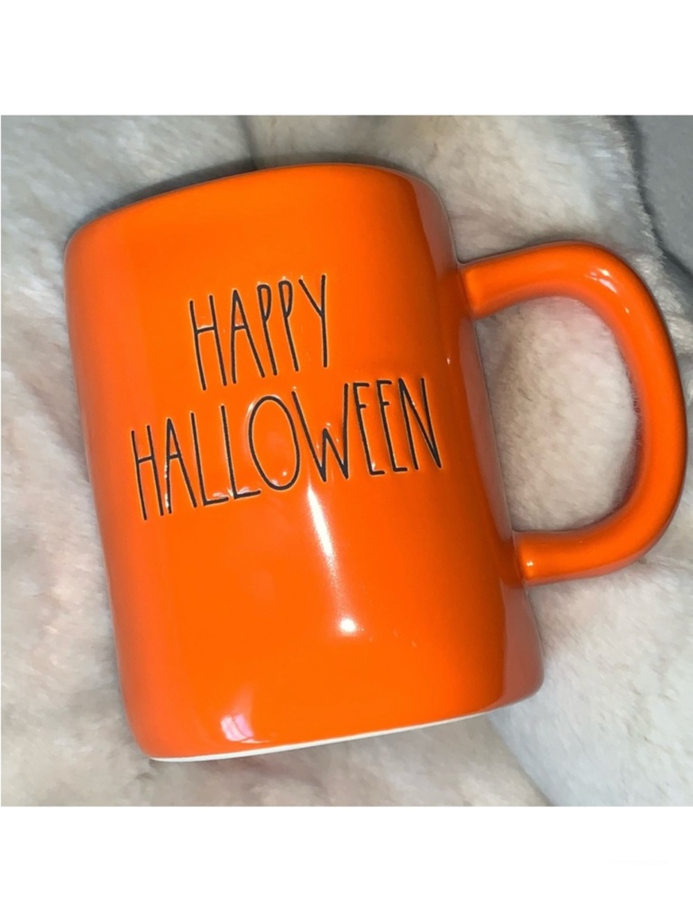 NEW! RAE DUNN βHappy Halloweenβ Large Ceramic Mug, New With Tags On